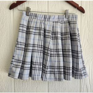 Just Polly Plaid Pleeded Skirt